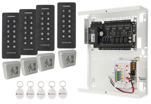 ADK pakke nr. 11  ( 4 dørs ADK / 4 READX-EM tastatur )