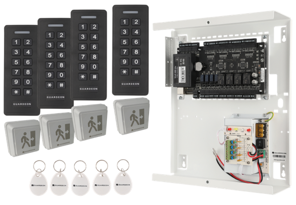 ADK pakke nr. 11  ( 4 dørs ADK / 4 READX-EM tastatur )