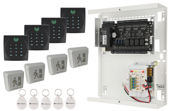 ADK pakke nr. 23  ( 4 dørs ADK / 4 OPTIMUM-MF læser/tastatur )