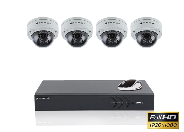4 kanal videoserver med 4.0mp dome kamera kit restparti !