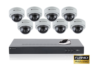 8 kanal videoserver med 4.0mp dome kamera kit restparti !