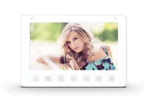 GPVM-B300H 7" Lite hvid monitor, 2-leder bus