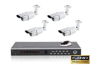 4 kanal videoserver med 4 bullet kit restparti !