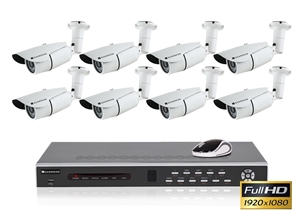 8 kanal videoserver med 8 udvendig bullet kit restparti !