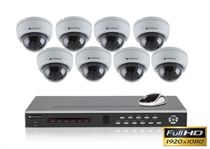 8 kanal videoserver med 8 Indvendig dome kit restparti !