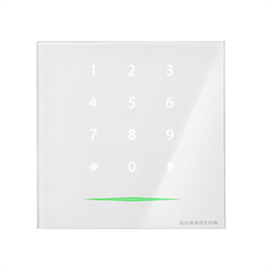 Prestige glas kodetastatur med multilæser (hvid)