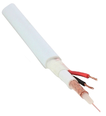 100m RG59 + 2 x 0.5 MINI Kombi coax video kabel