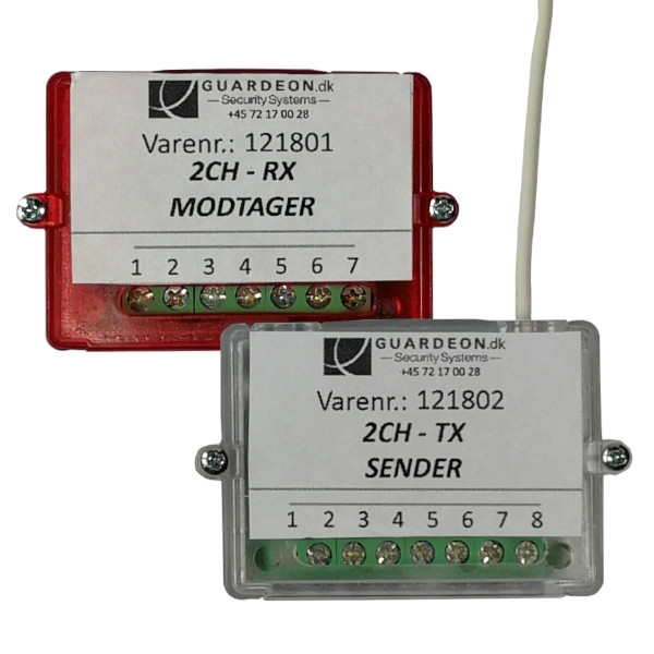 2ch.TX/RX  sender/modtager trådløst kit