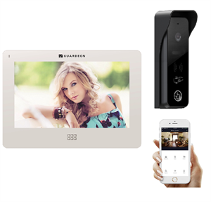 Video dørtelefon KIT med SORT kamera, app og proxlæser